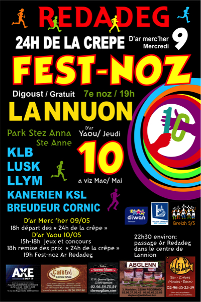 La Redadeg à Ploumilliau 10-11 mai 2018