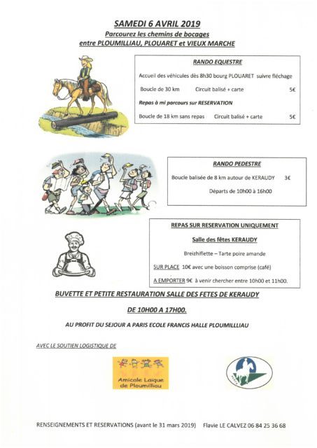 RANDO EQUESTRE/PEDESTRE LE 06/04