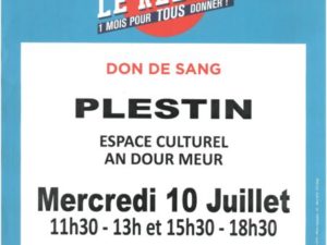 DON DE SANG LE 10/07 PLESTIN