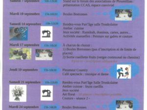 ANIMATIONS SEPTEMBRE 2019 C.C.A.S.