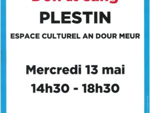 DON DE SANG LE 13 MAI