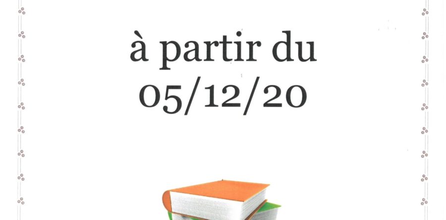 RÉOUVERTURE DE LA BIBLIOTHÈQUE