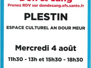 DON DU SANG LE 4 AOÛT