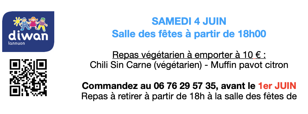 Repas – FÊTE DE L’ENVIRONNEMENT